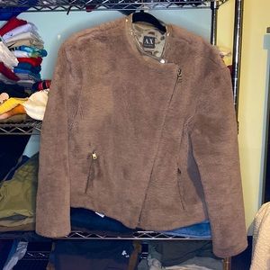 Armani Exchange Womens fur coat size large